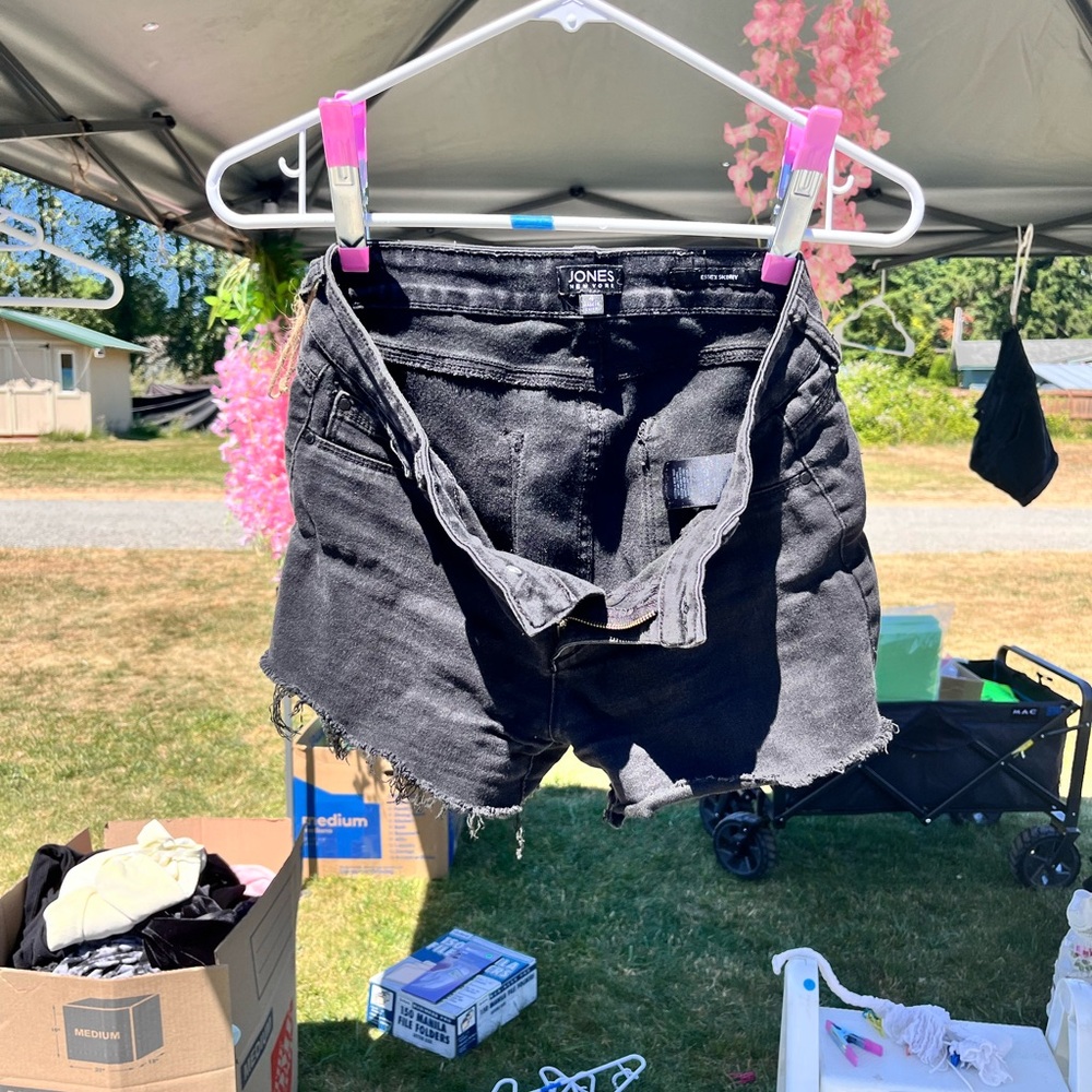 Jones New York Black Denim Shorts